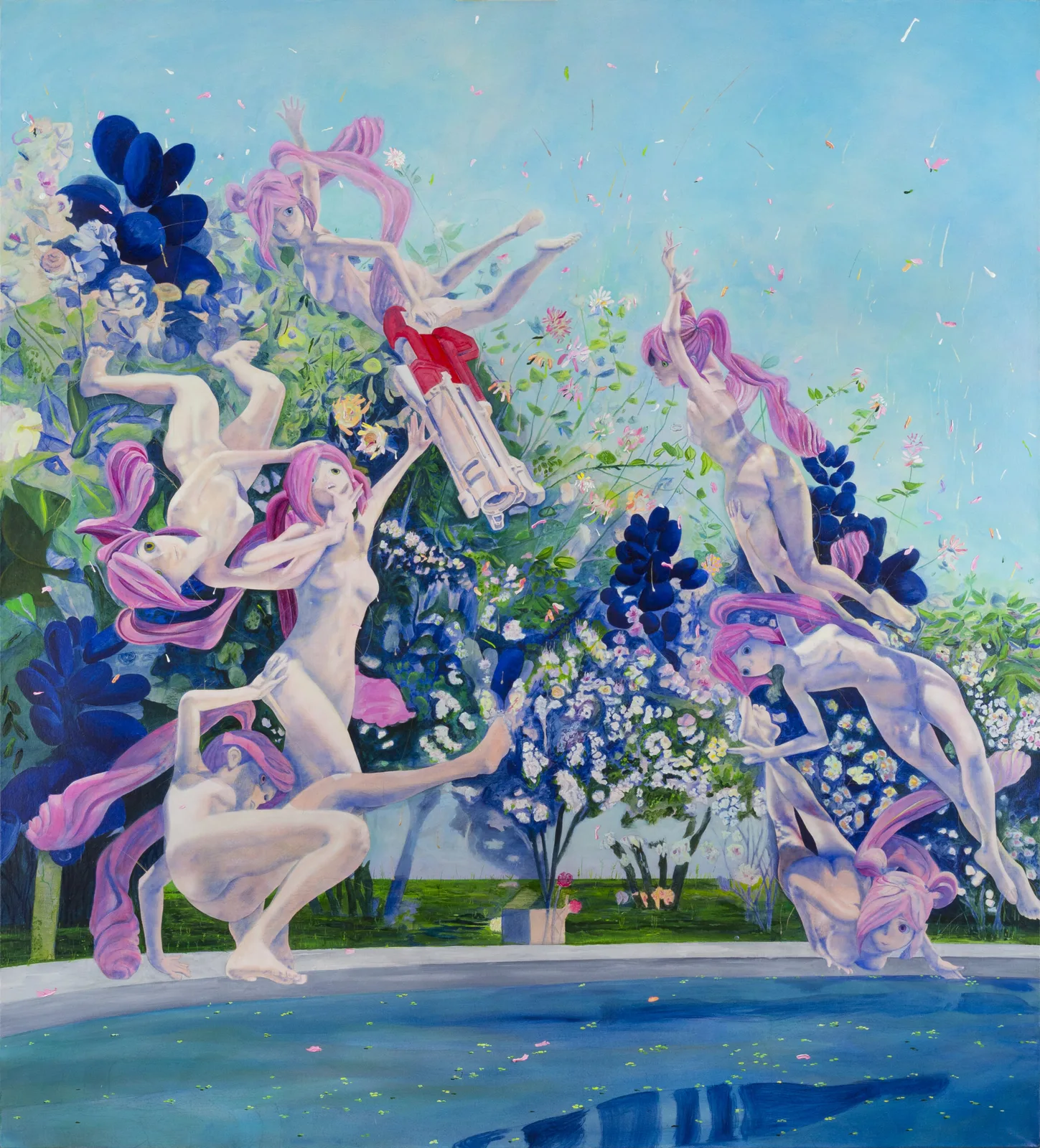 Apocalypse, 2022, Antoine Lortie — Acrylic on canvas, 72 × 65 in. Acquired by the Musée national des beaux-arts du Québec in 2024, presented at Art Toronto 2022 by Floating Point Gallery