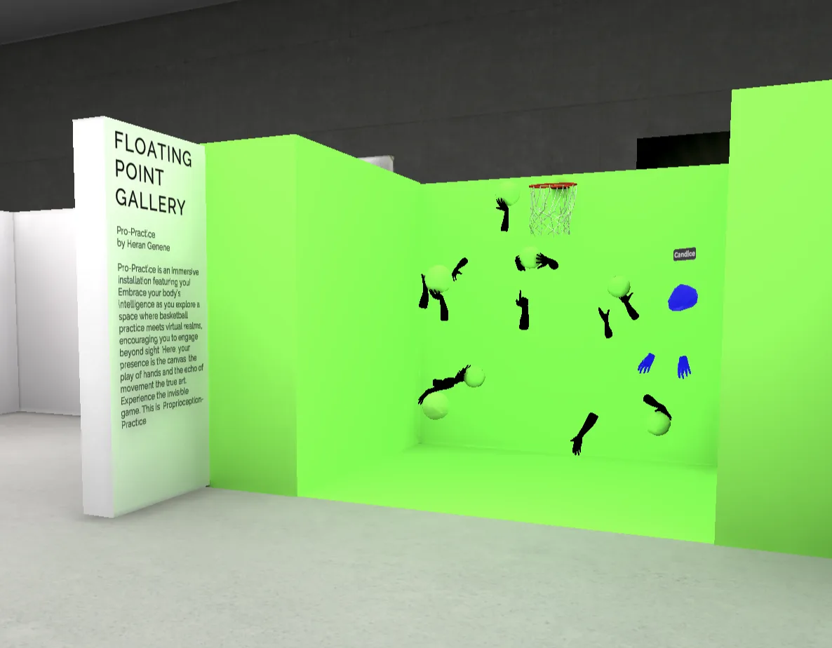 Floating Point Gallery — Art Fair in Art Gate VR, Pro-Practice by Heran Genene, immersive virtual exhibition