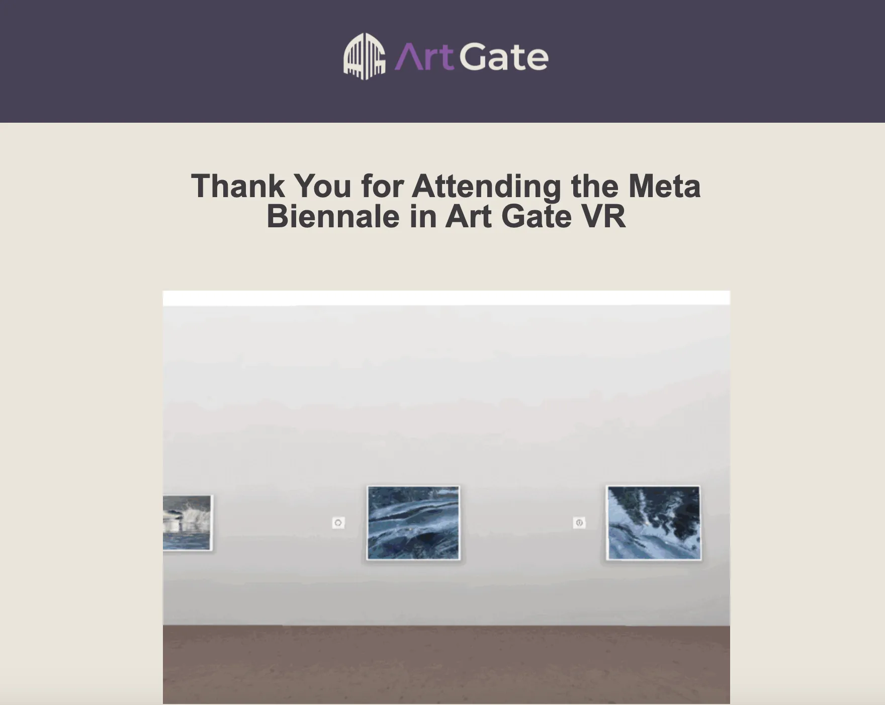Art Gate VR Gallery Space 3