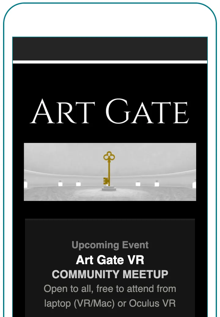 Art Gate VR Interface 2